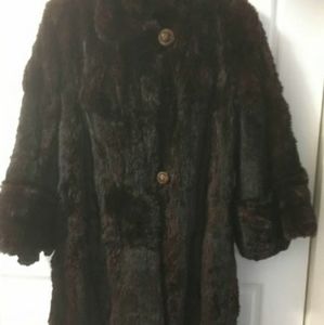 Vintage muskrat coat sz lg goid condition. $200